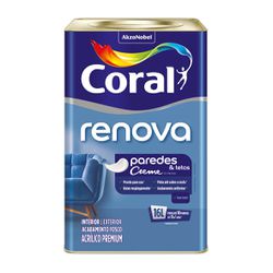 Tinta Creme Renova Paredes Coral 16L - Luidar Tintas