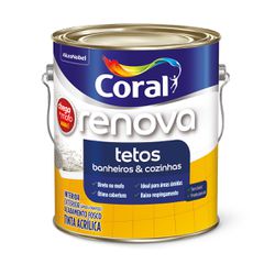 Tinta Acrílica Renova Tetos Branco Chega de Mofo C... - Luidar Tintas