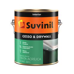 Tinta Direto No Gesso e Drywall Branco Suvinil 3,6 - Luidar Tintas