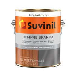 Tinta Esmalte Sempre Branco Fosco Suvinil 3,6L - Luidar Tintas