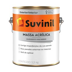 Massa Acrílica Suvinil 5,5Kg - Luidar Tintas