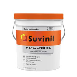 Massa Acrílica Balde Suvinil 25Kg - Luidar Tintas