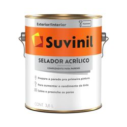 Selador Acrílico Suvinil 3,6L - Luidar Tintas