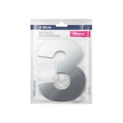 Número Residencial Espelhado 12,5CM 3 PR3002/3 ATL... - Luidar Tintas