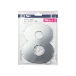 Número Residencial Espelhado 12,5CM 8 PR3002/8 ATL... - Luidar Tintas