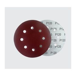 Pac 5 Discos De Lixa 120 180MM 8 Furos NAUBER - Luidar Tintas