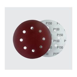 Pac 5 Discos De Lixa 150 180MM 8 Furos NAUBER - Luidar Tintas