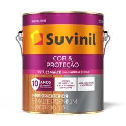 Esmalte Cor e Proteção Fosco Suvinil 3,6L - Luidar Tintas