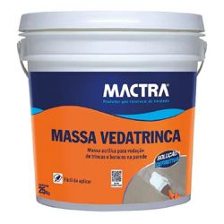 Massa Acrílica Veda Trinca Mactra 25kg - Luidar Tintas