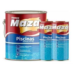 Tinta Para Pintar Piscina de Fibra Azul Kit Maza 4... - Luidar Tintas