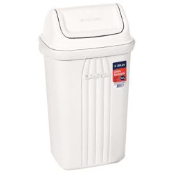 Lixeira Atlas Retangular Basculante de Plastico 10... - Luidar Tintas