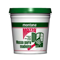Massa Para Madeira Cor Mogno Mazza Montana 1,6kg - Luidar Tintas