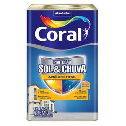 Tinta Acrílica Proteção Sol & Chuva Total Coral 18... - Luidar Tintas