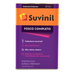 Tinta Acrílica Premium Fosco Completo Suvinil 18l ... - Luidar Tintas
