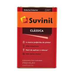 Tinta Acrílica Clássica Suvinil 18l - Cores - Luidar Tintas
