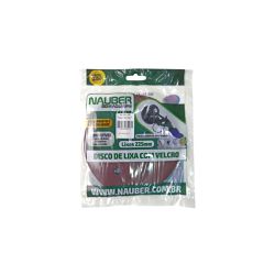 Pac 5 Discos De Lixa 220 225MM 6 Furos NAUBER - Luidar Tintas