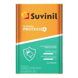 Tinta Suvinil Fachada Protegida Branco Neve 18L - Luidar Tintas