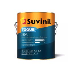 Tinta Toque Seda Branco Neve Acetinado 3,6l Suvini... - Luidar Tintas