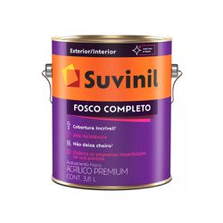 Tinta Acrílica lavável Premium Fosco Completo 3,6l... - Luidar Tintas