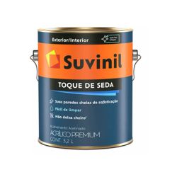 Tinta Acrílica Premium Toque de Seda Suvinil Gelo ... - Luidar Tintas