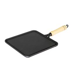 Chapa Bifeteira de Ferro Fundido Quadrada 25cm - R... - LUJÃO