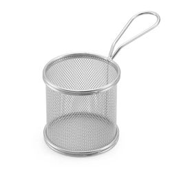 Cesto Redondo Para Servir Porções Inox - Ke Home -... - LUJÃO