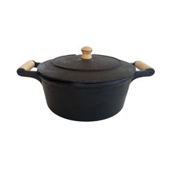Panela de Ferro Fundido Com Alça de Madeira N°28 -... - LUJÃO