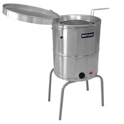 Fritadeira Elétrica 38 Litros 220V 5000W Inox - Me... - LUJÃO