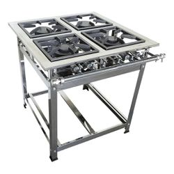 Fogão Industrial 4 Bocas 2D/2S Baixa Pressão P7 G3... - LUJÃO