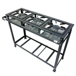 Fogão Industrial 3 Bocas 1D/2S Baixa Pressão P5 G3... - LUJÃO