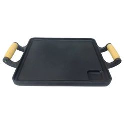 Chapa Bifeteira de Ferro Fundido Quadrada 25 x 25c... - LUJÃO