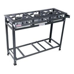 Fogão Industrial 3 Bocas 2D/1S Baixa Pressão P5 G3... - LUJÃO