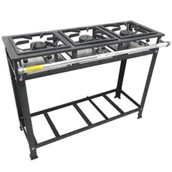 Fogão Industrial 3 Bocas Alta Pressão P5 G30x30 St... - LUJÃO