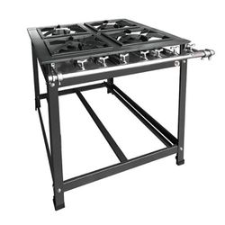 Fogão Industrial 4 Bocas 2D/2S Baixa Pressão P5 G30x30 Standart - MR Fogões