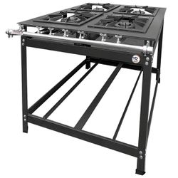 Fogão Industrial 4 Boca 2D/2S Baixa Pressão P8 G40... - LUJÃO