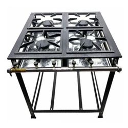 Fogão Industrial 4 Bocas Alta Pressão P5 G30x30 St... - LUJÃO