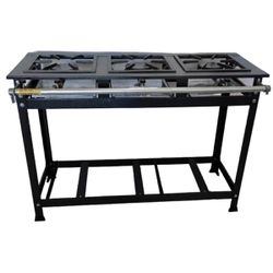 Fogão Industrial 3 Bocas Alta Pressão P8 G40x40 Lu... - LUJÃO