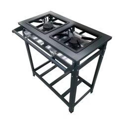 Fogão Industrial 2 Bocas Alta Pressão P8 G40x40 Lu... - LUJÃO