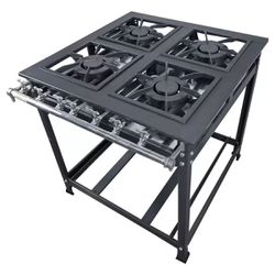 Fogão Industrial 4 Boca Dupla Baixa Pressão P8 G40... - LUJÃO