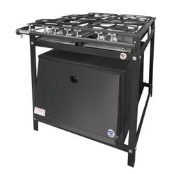 Fogão 4 Bocas Com Forno Tampa Fechada