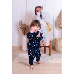 CONJUNTO PIJAMA SOFT - AZUL MARINHO POÁ