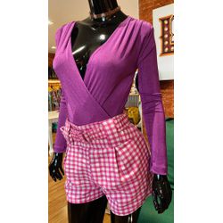 BODY MANGA LONGA PURPLE - 0754701 - LUXURY COUNTRY WOMAN