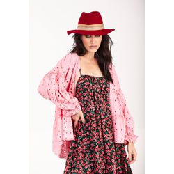 CASACO BRODERIE ROSA YACAMIM - YAC001 - LUXURY COUNTRY WOMAN