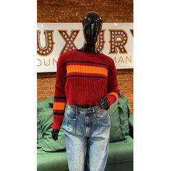 CROPPED TRICOT COM LISTRAS - Ref 4218901 - LUXURY COUNTRY WOMAN