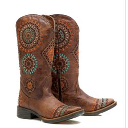 Bota Fem Tucson Rock Oil Camel - T 762 - LUXURY COUNTRY WOMAN