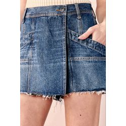 SHORT SAIA JEANS RECORTES -JEANS - Ref: 8244101003 - LUXURY COUNTRY WOMAN