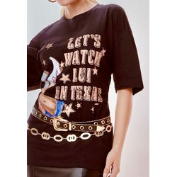 T-SHIRT OVER LUI MOONHORSE - 0107283 - LUXURY COUNTRY WOMAN