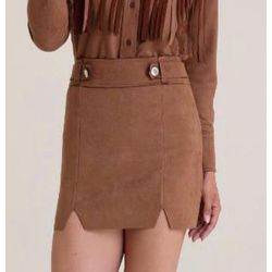 Saia Suede Capuccino - 070021000011 - LUXURY COUNTRY WOMAN