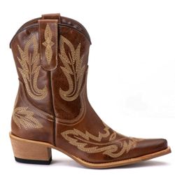 BOTA FEMININA TUCSON - COURO EURO TEXAS - T 2082 - LUXURY COUNTRY WOMAN