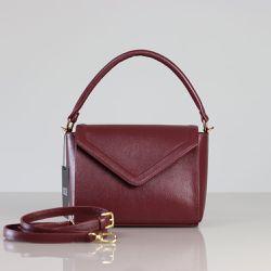 Bolsa Dani Marsala - Metal Ouro | Couro Legítimo - LUZZIÊ